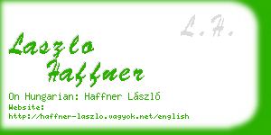 laszlo haffner business card